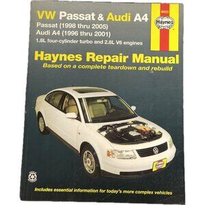 Haynes Auto Repair Manual for 98-05 VW Passat 96-01 Audi A4 1.8L 2.8L #96023